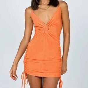 Princess Polly Mini Ruched Side Tie Dress